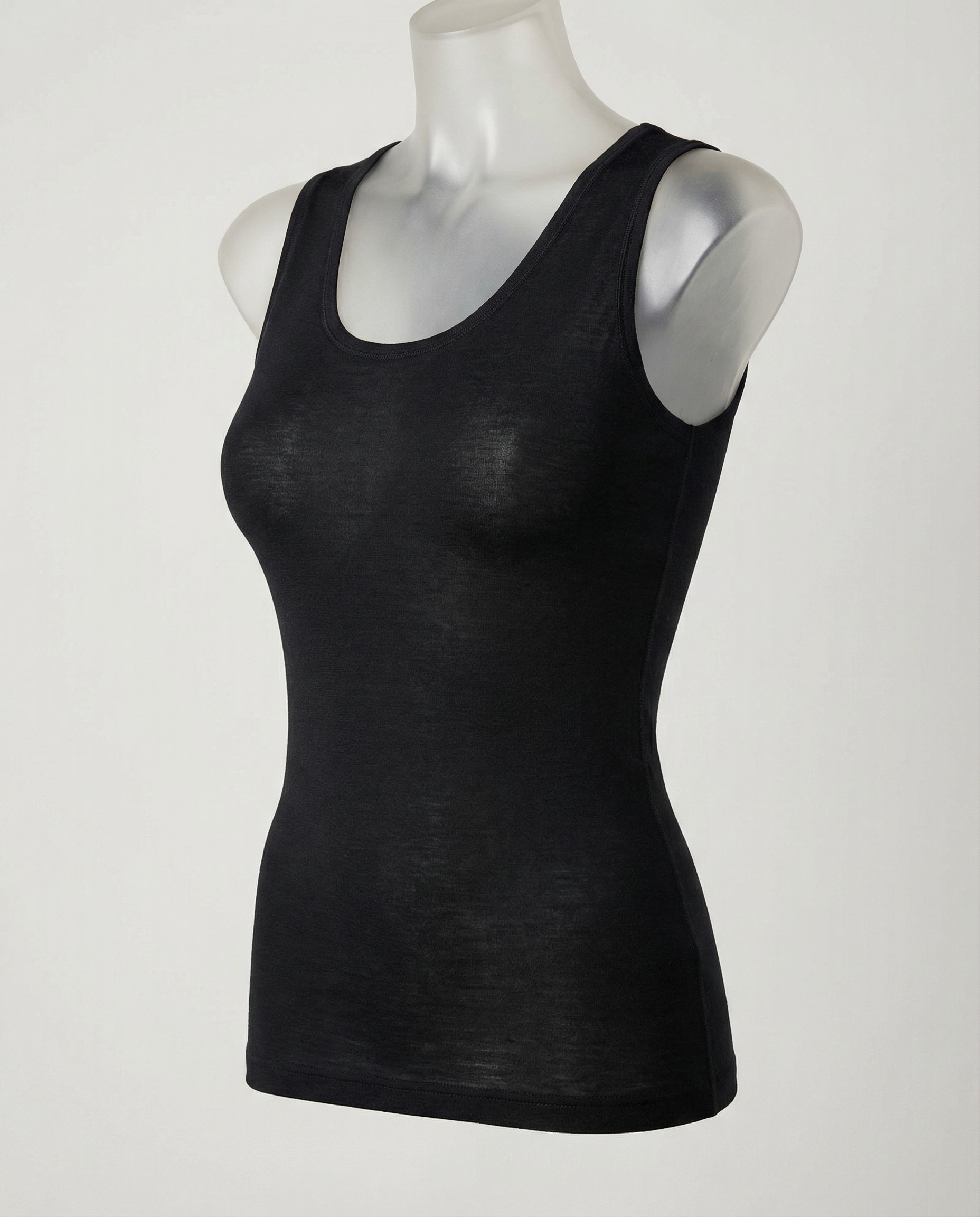 FOUNDATION Merino Tank — Obsidian