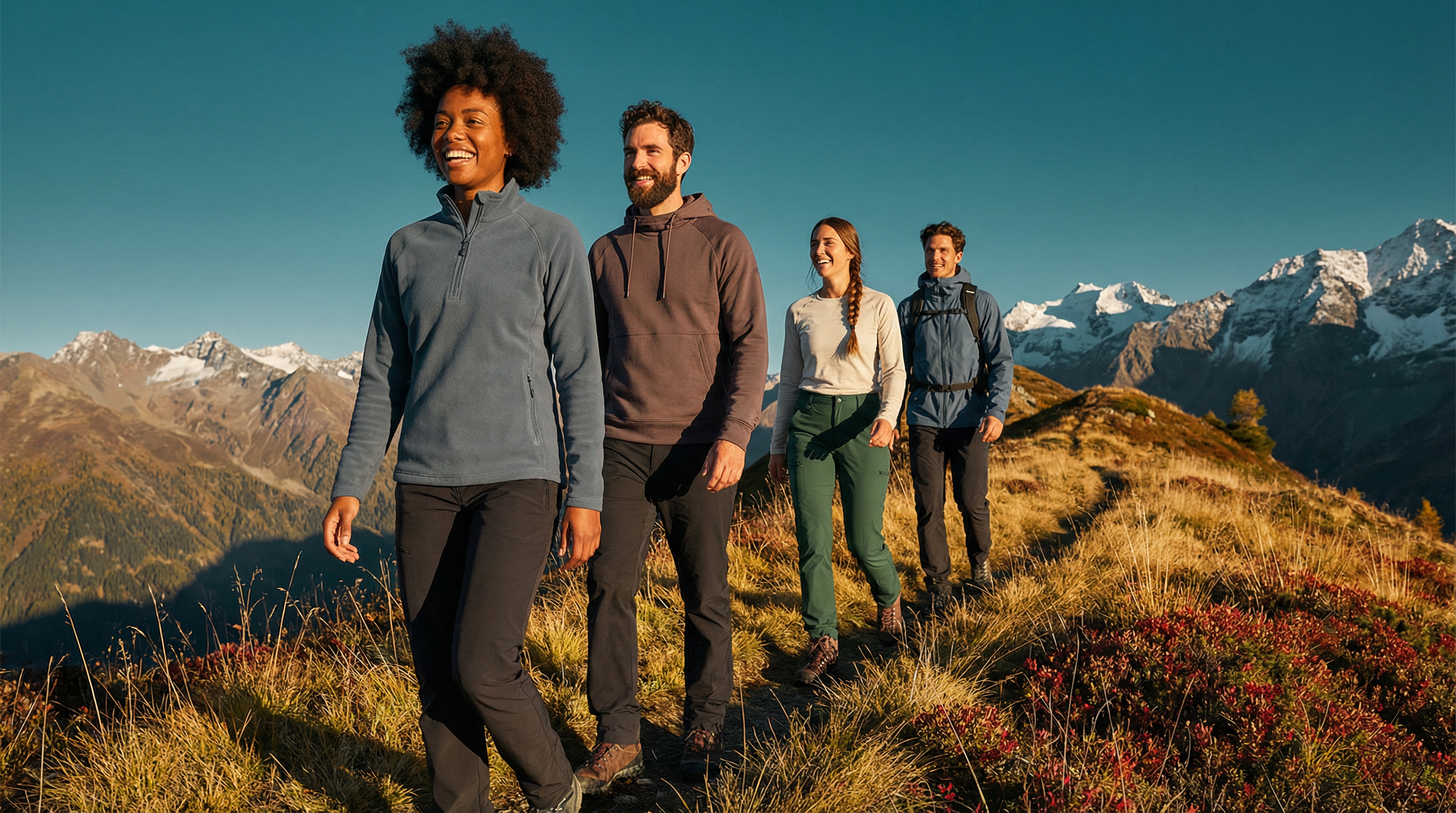 Traverse on the ridgeline